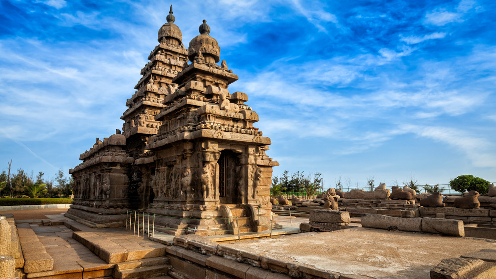 Shore Temple in Mahabalipuram, Tamil Nadu, India